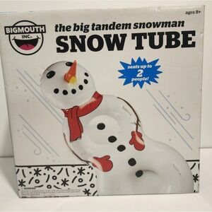 BigMouth Inc. The Big Tandem  Snowman Snow Tube    NEW